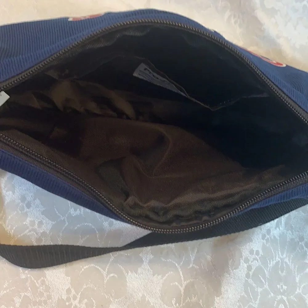 Twins Minnesota Genuine Merchandise Zipper Adjustable Strap Blue Red Cross Body